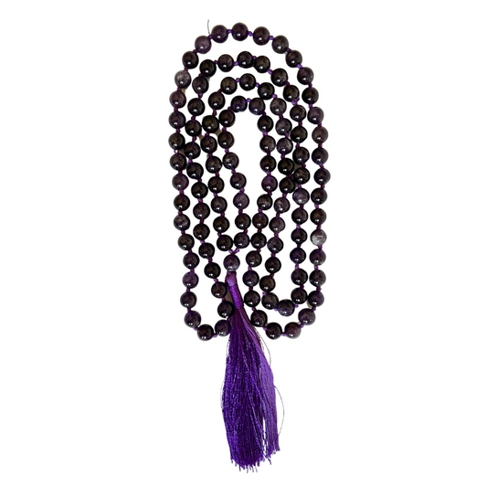 Amethyst Crystal Crown Chakra Mala