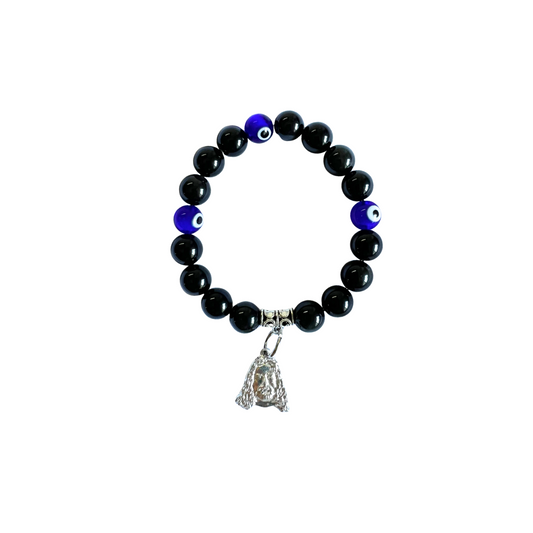 Evil Eye With Black Obsidian Bracelet