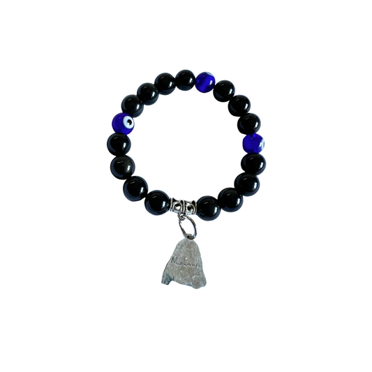 Evil Eye With Black Obsidian Bracelet