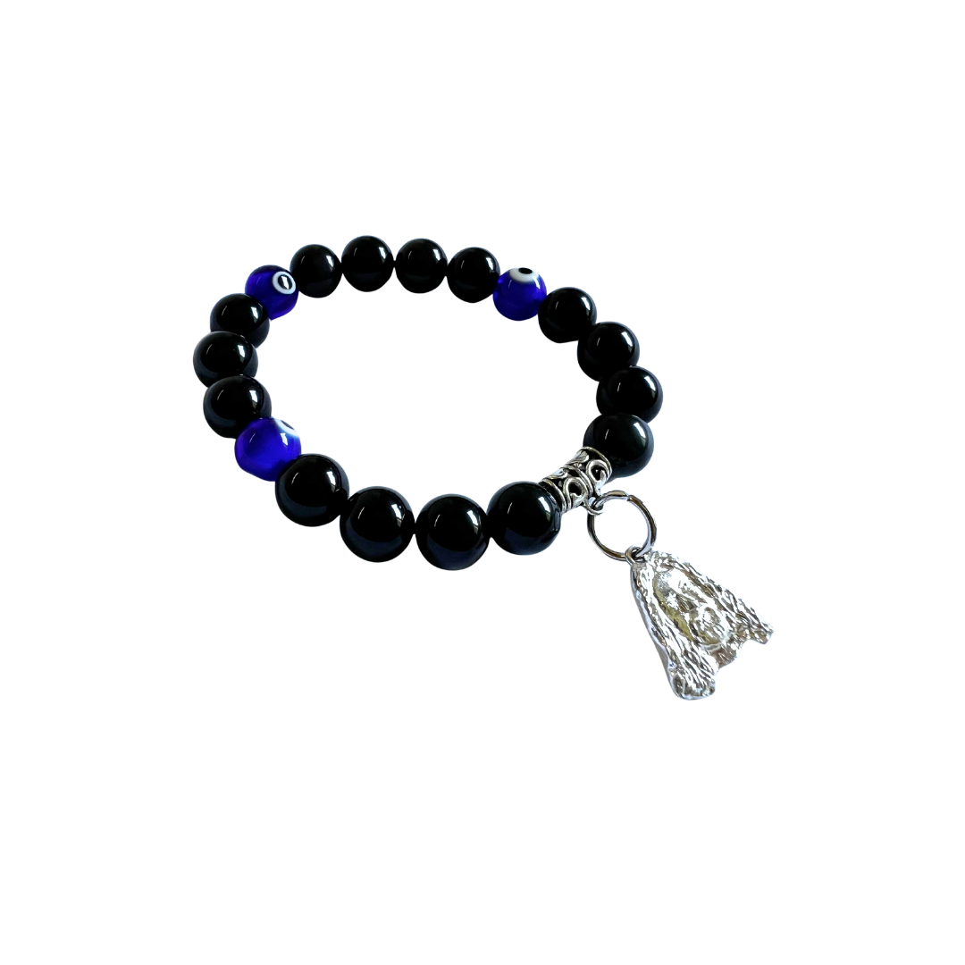 Evil Eye With Black Obsidian Bracelet